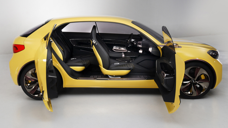 Illustration for article titled The Kia CUB Concept Is A Funky Hatch With Suicide Doors